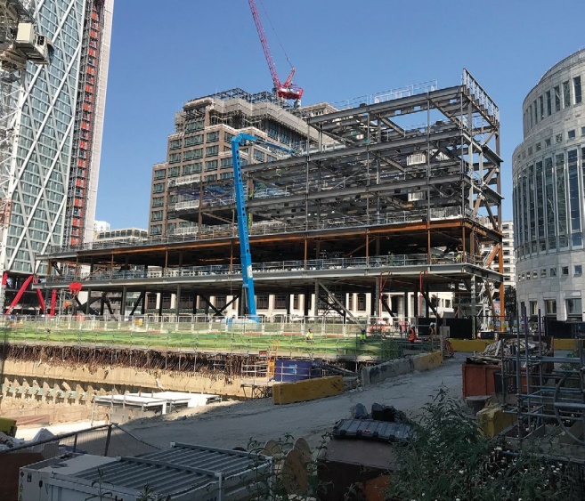 Heron Quays Pavilion, Canary Wharf, London - SteelConstruction.info