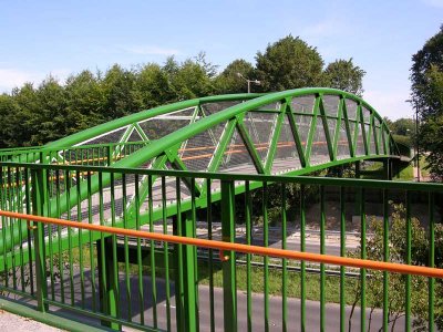 Park Prewitt Footbridge (Image courtesy of Nusteel Structures Ltd.)