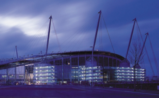 Tension-tie system used in the roof of the Ethiad Stadium (Image courtesy of SDM)