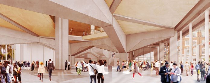 Visualisation of the completed interior
