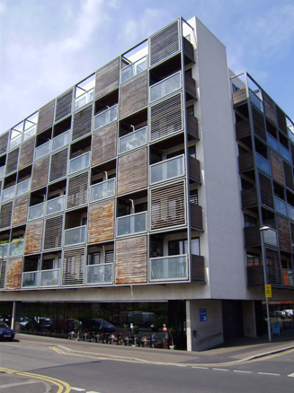 Residential units in modular construction over a restaurant, Manchester (Image courtesy of Yorkon and Shed KM Architects)