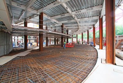 The ground floor includes a mezzanine level