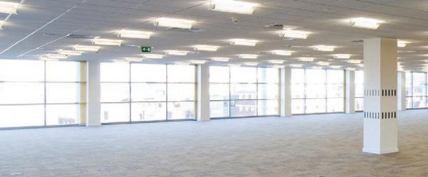 Long spans providing flexible, column-free space, Vulcan House, Sheffield