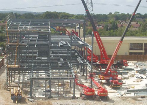 Access within the site for deliveries, cranes and MEWPs (Image courtesy of James Killelea & Co. Ltd.)