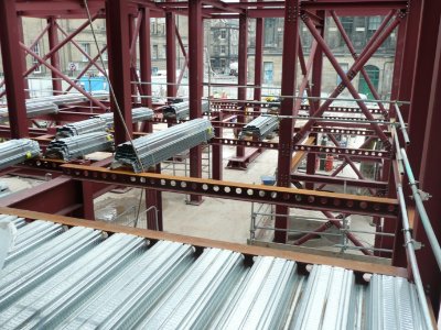The USFB system with deep decking (Image courtesy of Kloeckner Metals UK Westok)
