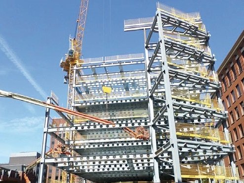 Cellular beams provide an economic solution for the building's [[Service_integration|service integration