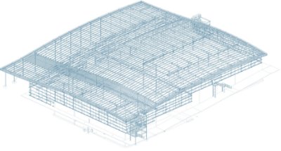 Overall the building's footprint measures 90m × 90m