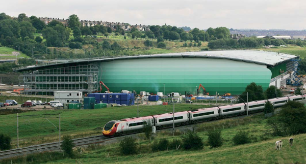 G.Park Blue Planet, Chatterley Valley during construction (Image courtesy of Severfield (Design & Build) Ltd.)