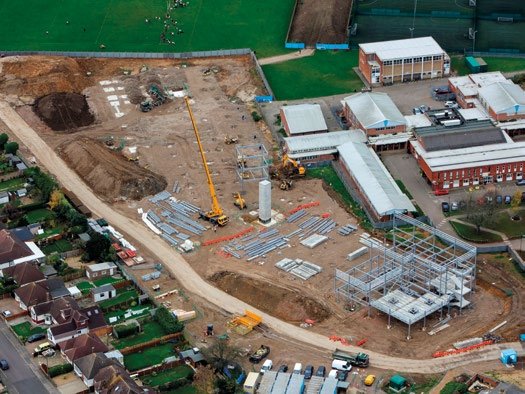 Stopsley High School, Luton Architect: Rock Townsend Structural Engineer: Arup Steelwork Contractor: Hambleton Steel Main Contractor: Interserve Kajima JV Main Client:Education Funding Agency