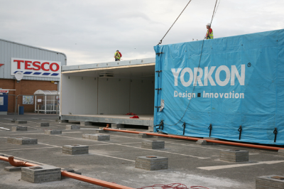Modular construction of a supermarket in the Orkneys