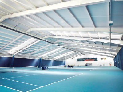 Indoor tennis centre, Easton (Image courtesy of AC Bacon Engineering Ltd.)