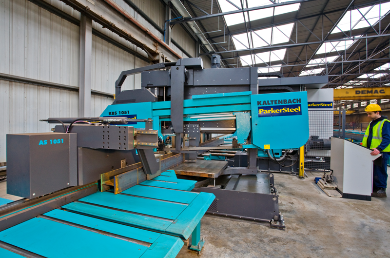Fully automated saw/drill line (Image courtesy of Parker Steel)