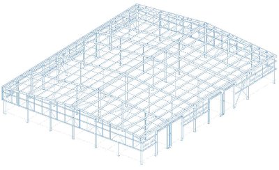 Model showing the largest of the project's units, block 2