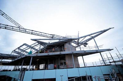 The rooftop’s distinctive corner wings will be fully glazed