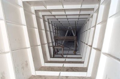Internal stiffening in a small steel box girder