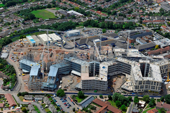 Southmead Hospital under construction in Bristol achieved BREEAM ‘Excellent’ (Image courtesy of Severfield plc)