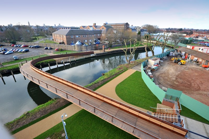 Jarrold Bridge, Norwich (Image courtesy of S H Structures Ltd.)