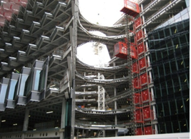 Saw tooth façade and atrium (More London 7)