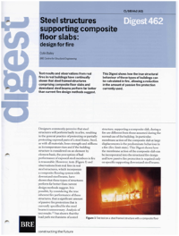 BRE Digest 462 BRE Digest 462. Steel Structures supporting composite floor slabs: design for fire. Building Research Establishment
