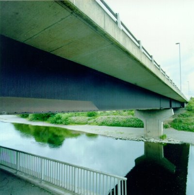Sloping plate at bottom flange to discourage public access Lincluden Viaduct, Dumfries