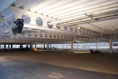 Cellular beams will allow more light into the large car park, especially at night