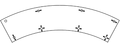 A common articulation arrangement for a curved bridge
