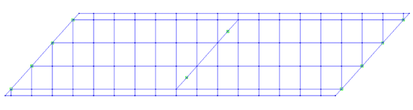 Orthogonal mesh for larger skew. (skew more than 20°)