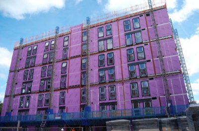 Speed of construction and efficiency led to steel being chosen