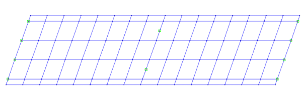 skew mesh (for skew not greater than 20°)