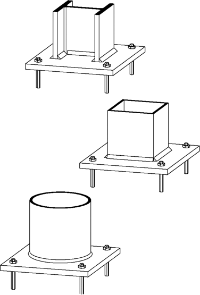 Typical column bases