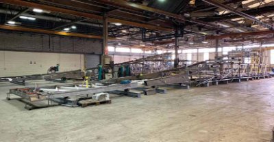 Bridge elements were fabricated into fully assembled sections