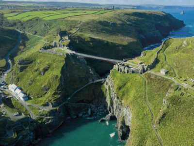 The footbridge replaces a winding staircase that previously offered access to the main castle