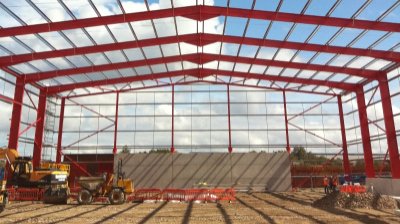 Bracing in a portal frame (Image courtesy of William Haley Engineering Ltd.)