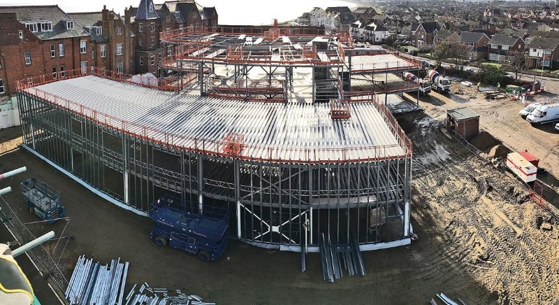 Once the new build is complete the adjacent Grand Hotel and Experimental Block will be demolished
