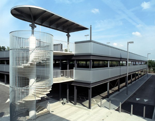 Steel-framed, multi-storey car park, Reading (Image courtesy of Bourne Parking Ltd.)