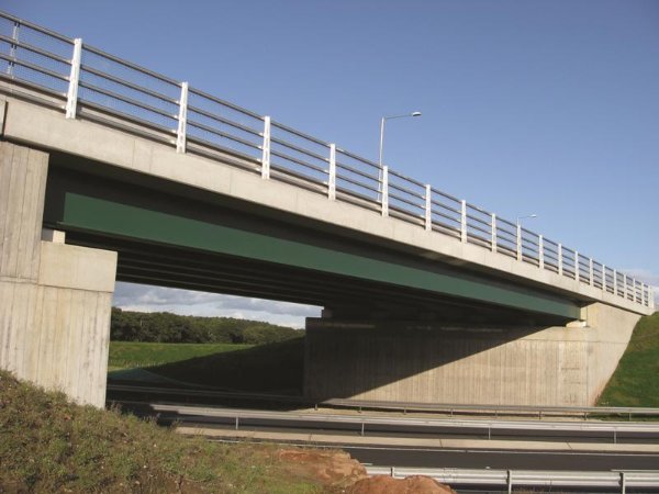 Typical medium span composite highway bridge, A1, Appleyhead