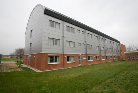 Military accommodation using modular construction (Image courtesy of Rollalong)