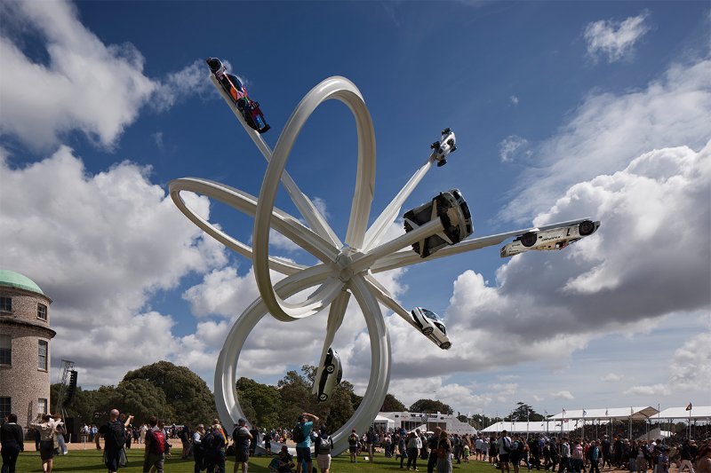 The Porsche Sculpture at the 2023 Goodwood Festival of Speed