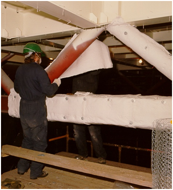 Flexible blanket system (Image courtesy of Thermal Ceramics Ltd.)