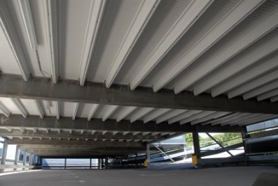 206 space car park using composite construction – St Mellons, Cardiff (Image courtesy of Bourne Parking Ltd.)