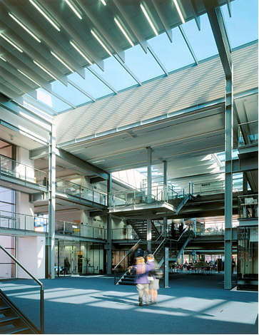 Circulation space at The Business School, Bexley