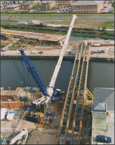 Manchester Ship Canal – Manchester Metro Link (Image courtesy of Mabey Bridge Ltd.)