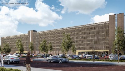 Visualisation of how the completed car park will look