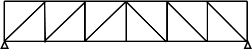 Pratt truss (uplift loads)