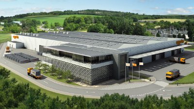 A visualisation of the completed Aggreko facility