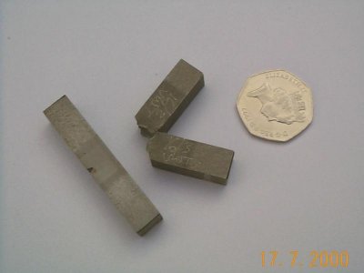 Charpy V-notch impact test piece (Image courtesy of Mabey Bridge Ltd.)