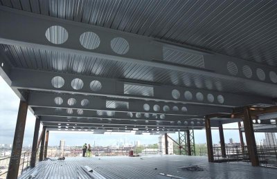 Economic steel composite construction using cellular beams (Image courtesy of FABSEC Ltd.)