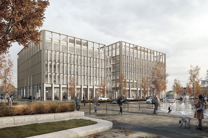 The twin blocks are five storeys and six storeys high