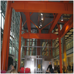 Aesthetic finish on thin film intumescent coatings on hollow and open sections (Image courtesy of Sherwin-Williams Protective and Marine Coatings)