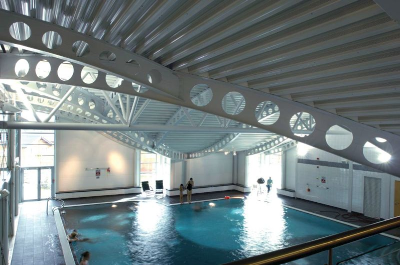 South Lakeside Leisure Centre, Carnforth (Image courtesy of Border Steelwork Structures Ltd and Kloeckner Metals UK Westok)